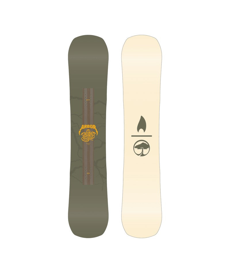 This is an image of Arbor Draft Snowboard 2026