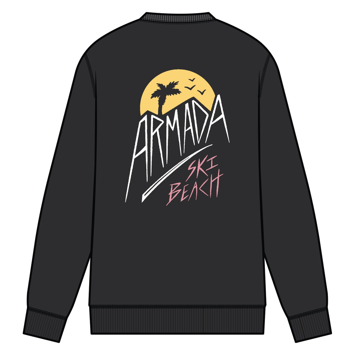 Armada Overton Crew product -- Black colorway product view