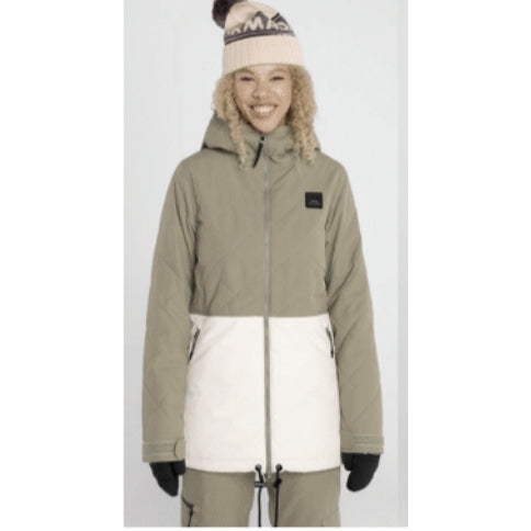Armada Starlet 2l Insulated Womens Jacket ski jacket -- front view on model showing insulated shell and hood at Willis Ski