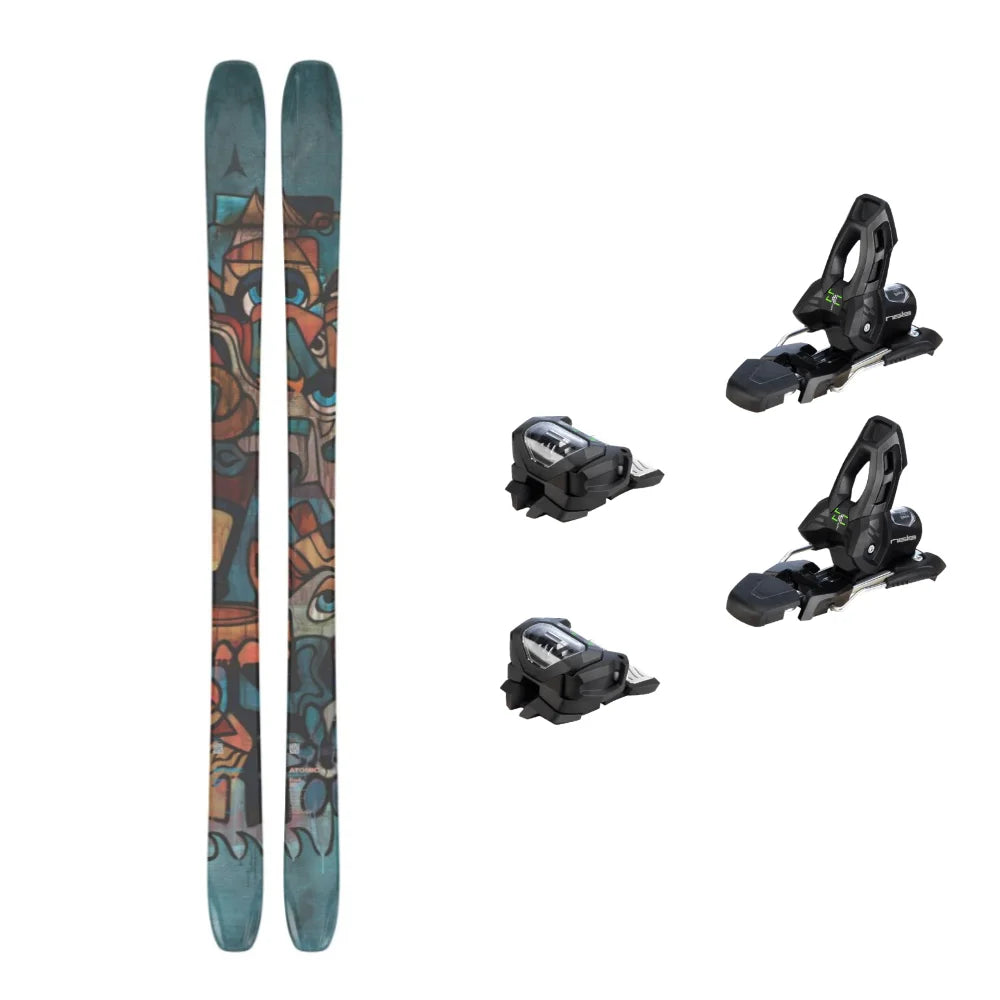 Atomic Bent 90 Skis 2026 Package With Attack 11 Ski Bindings