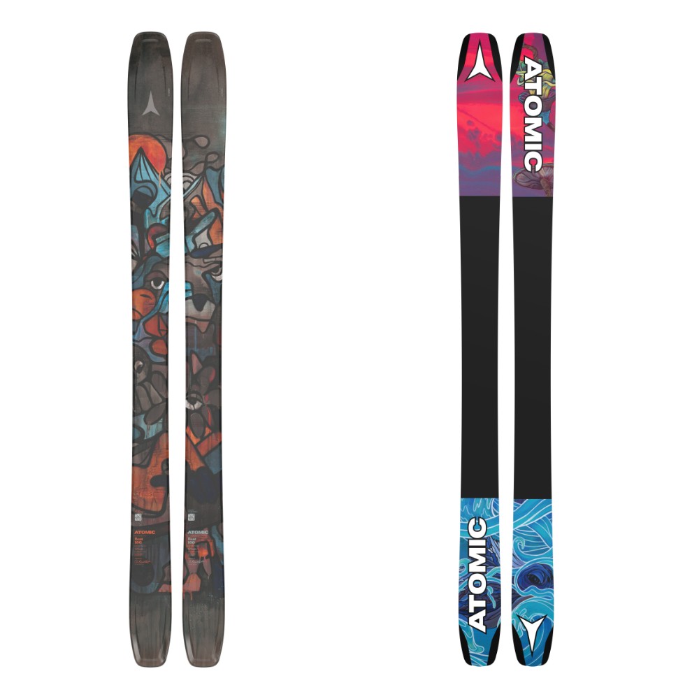 Atomic Bent 100 Skis 2026 all-mountain ski -- top sheet graphic at Willis Ski and Board Pittsburgh