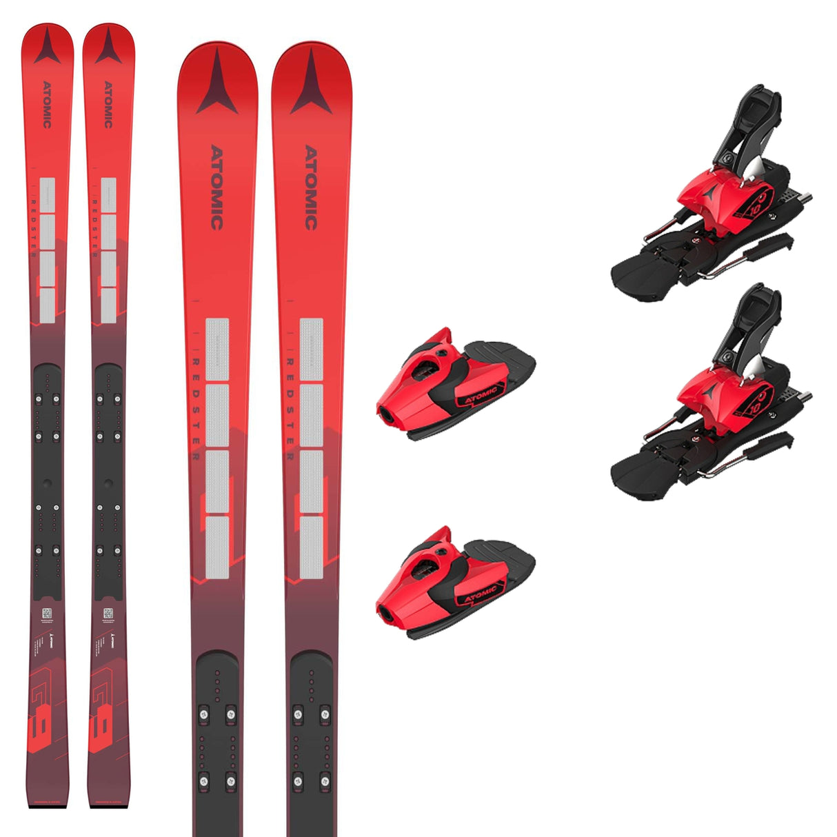 This is an image of Atomic Redster G9 FIS RVSK S J-RP² Skis Package with Colt 10 Bindings