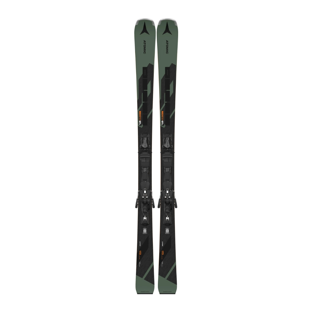 This is an image of Atomic Redster Q7.8 Revoshock C Skis MI 12 Bindings