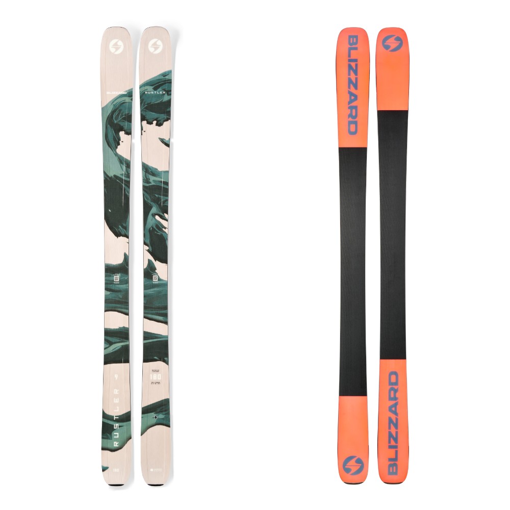 Blizzard Rustler 9 Skis 2026 all-mountain ski -- top sheet graphic at Willis Ski and Board Pittsburgh