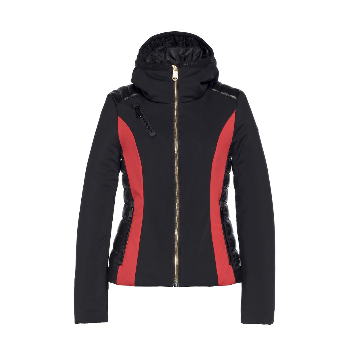 Goldbergh Classy Womens Jacket ski jacket -- front view on model showing insulated shell and hood at Willis Ski and Board