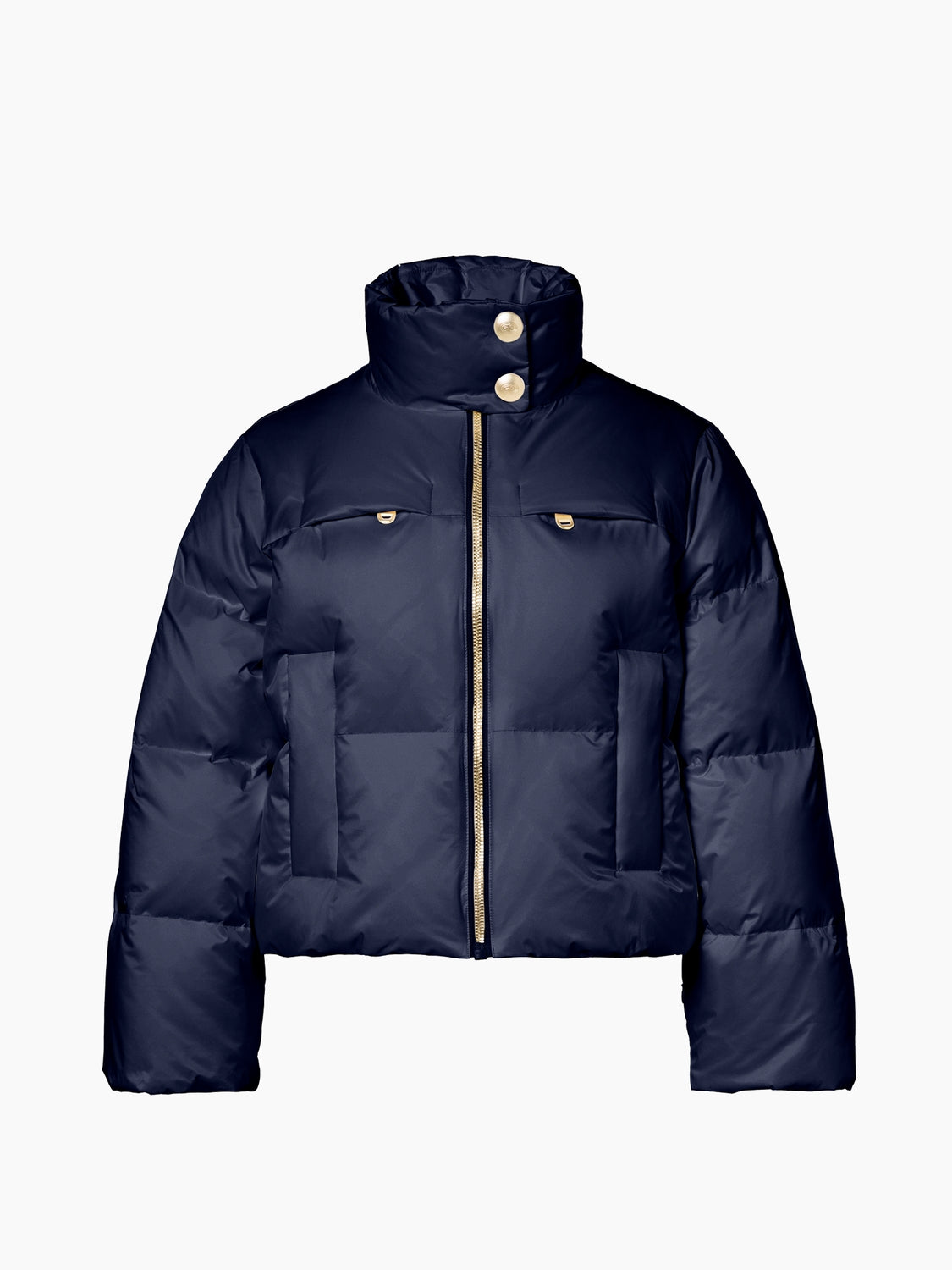 Goldbergh Queenie Womens Jacket ski jacket -- front view on model showing insulated shell and hood at Willis Ski and Board