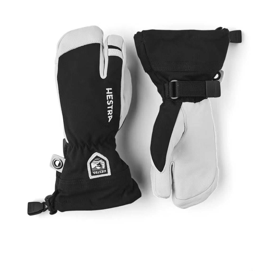 This is an image of Hestra Leather Heli 3-Finger