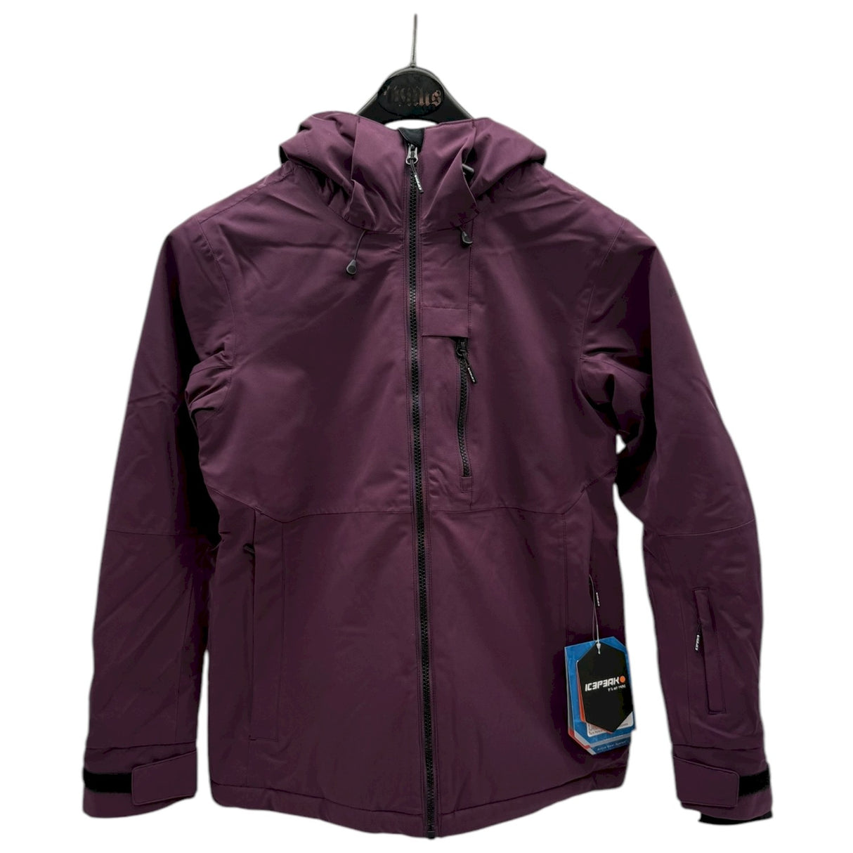 Icepeak Cathay Womens Jacket ski jacket -- front view on model showing insulated shell and hood at Willis Ski and Board