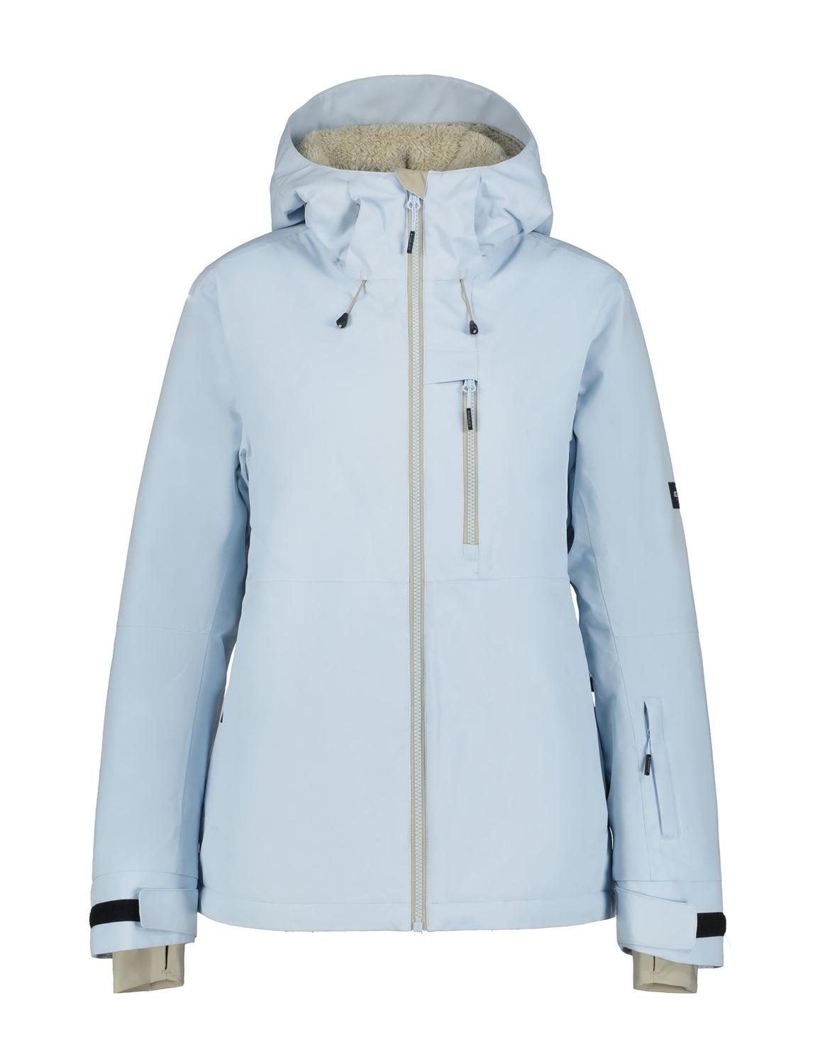 Icepeak Cathay Womens Jacket 2026 ski jacket -- front view on model showing insulated shell and hood at Willis Ski and Board