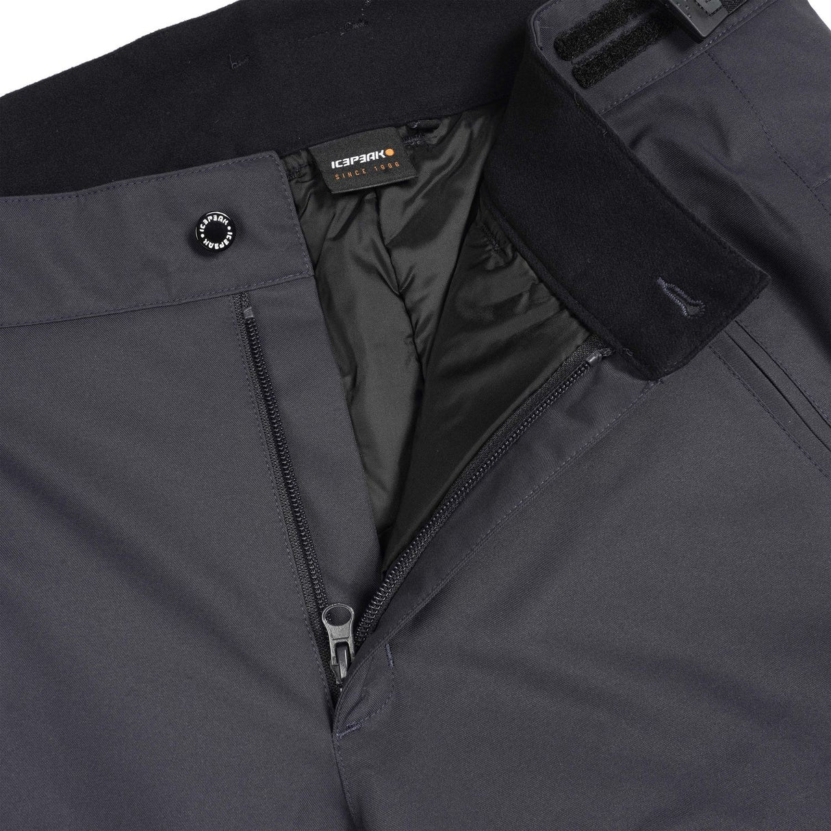 Icepeak Colman Mens Pant 2026 ski pant -- Grey colorway back view showing seat and fit