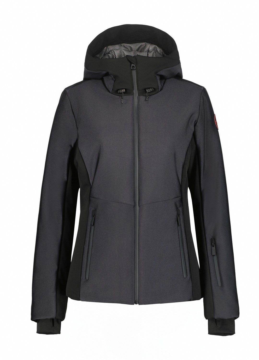 Icepeak Ephrata Womens Jacket 2026 ski jacket -- front view on model showing insulated shell and hood at Willis Ski and