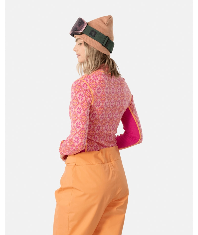 Karitraa Rose Half Zip Womens Top
