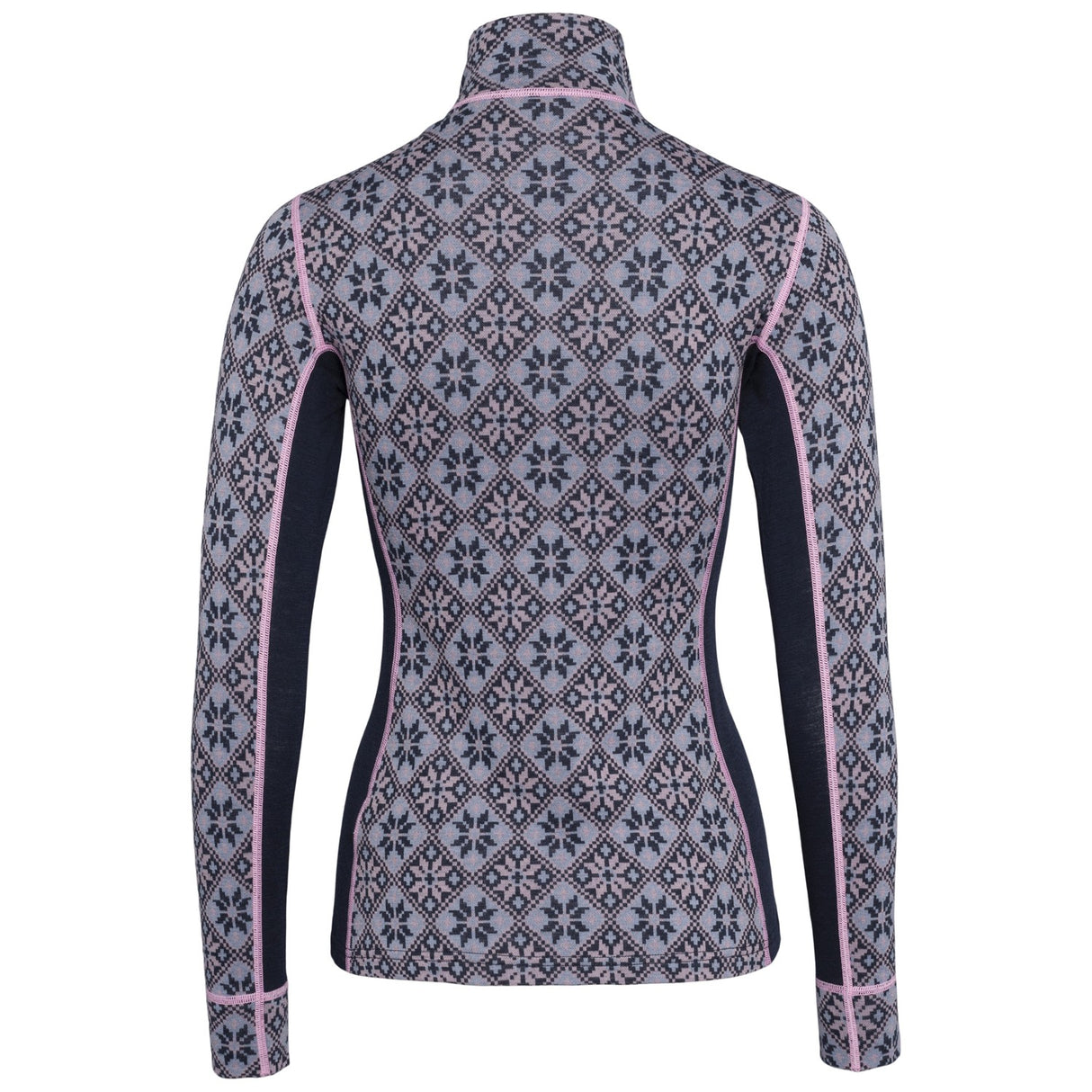 Karitraa Rose Half Zip Womens Top 2026 product -- Dark Navy Blue colorway product view