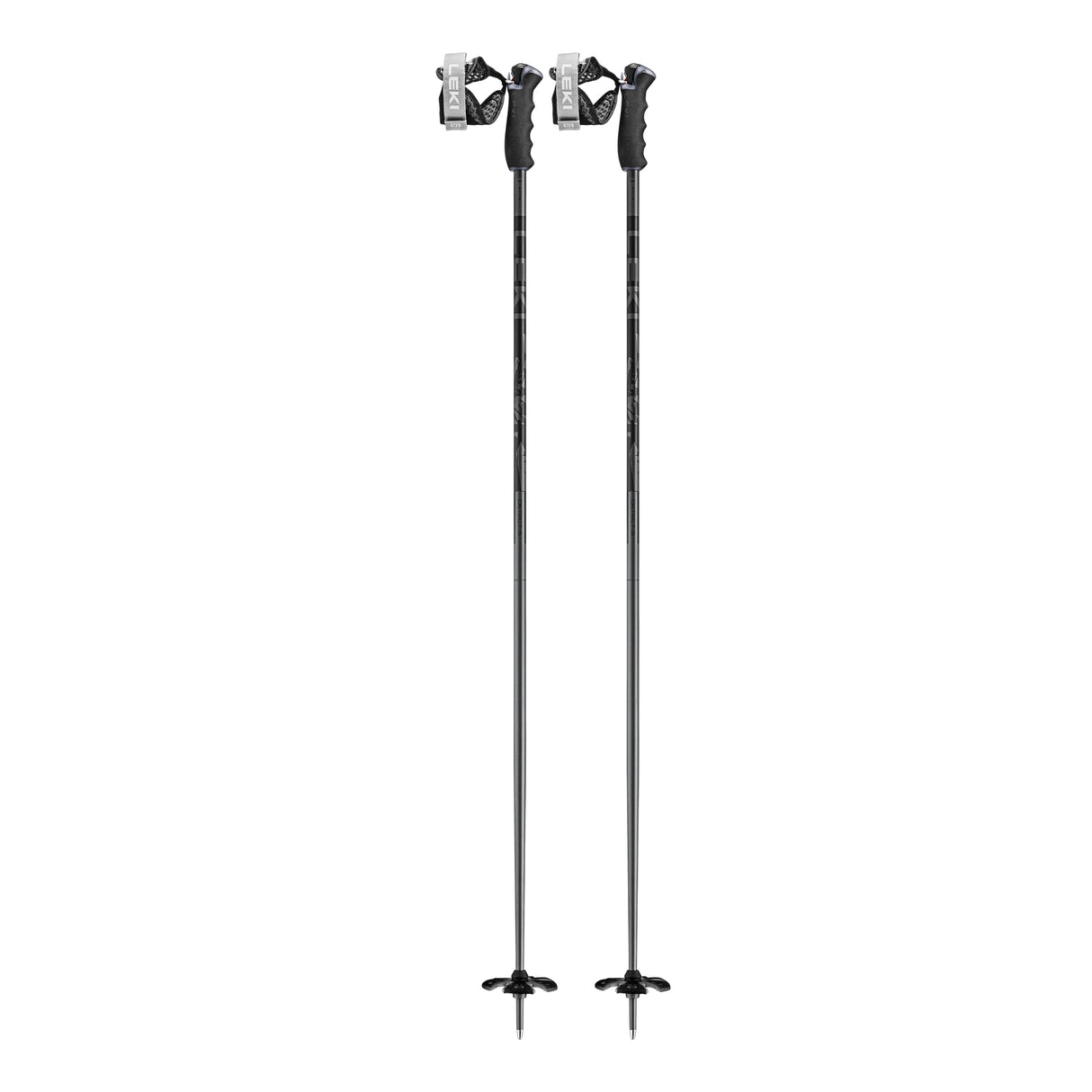 Leki Detect S Trigger Poles ski pole -- full length view showing pole shaft and basket