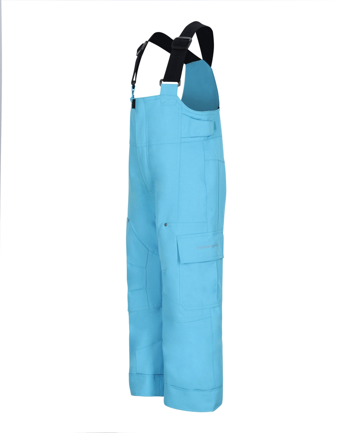 Obermeyer Volt Toddler Pant ski pant -- Waterslide 3 colorway front view on model