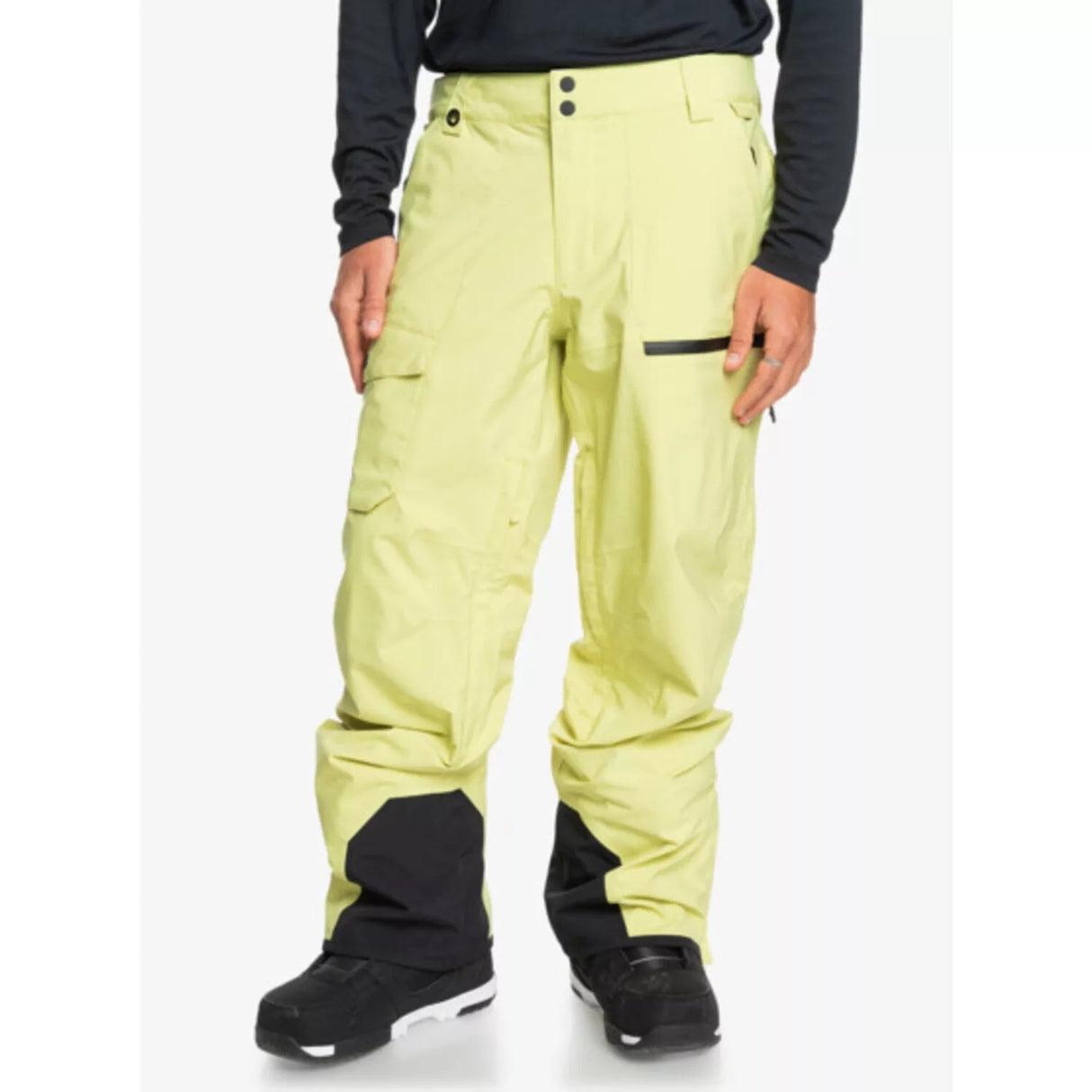 Quiksilver Utility Mens Pant ski pant -- front view on model showing insulated ski pant at Willis Ski and Board Pittsburgh
