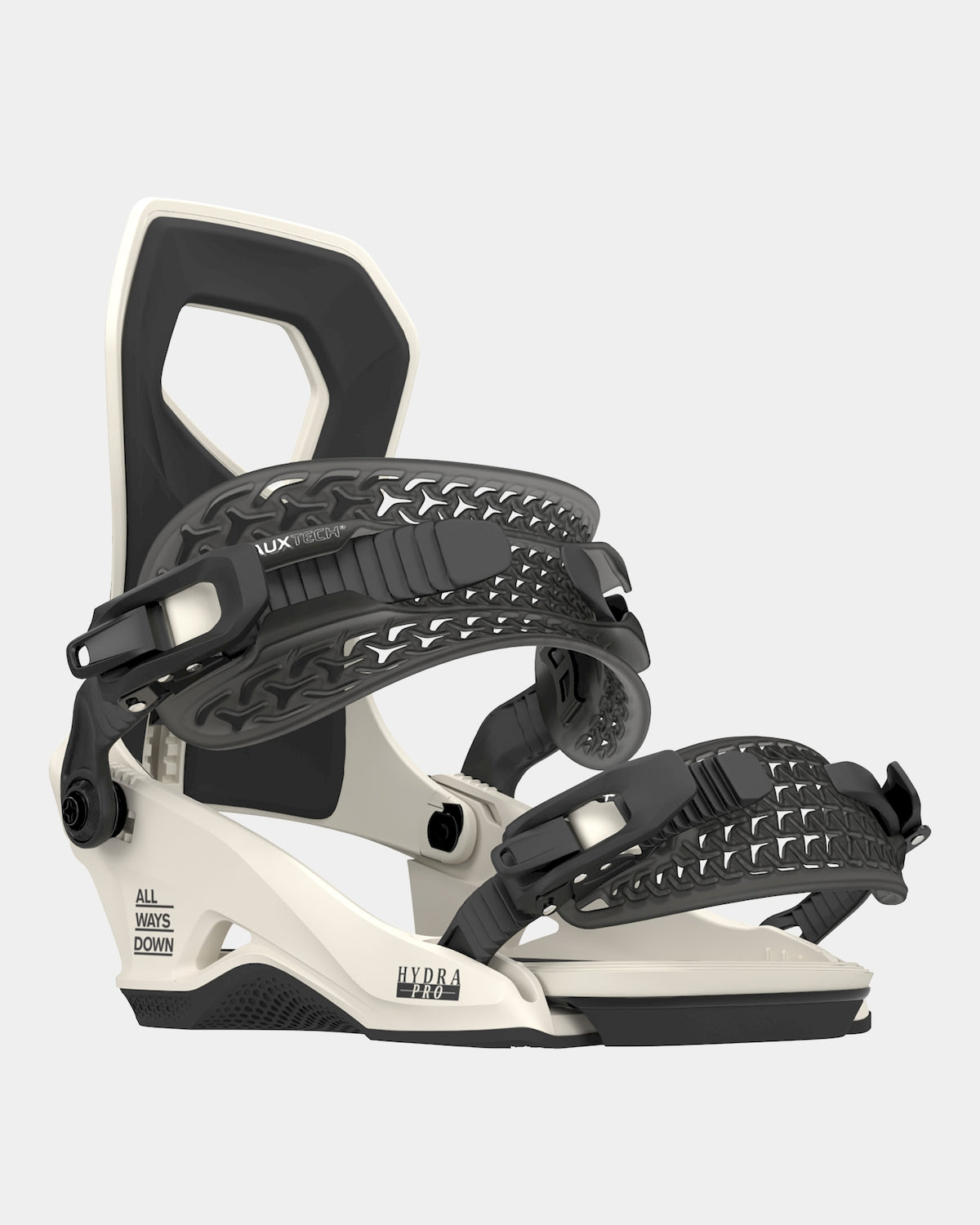Rome Hydra Pro Snowboard Bindings snowboard binding -- top view showing highback and strap detail at Willis Ski and Board