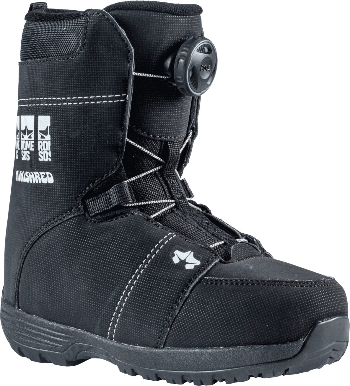 Rome Minishred Boa Snowboard Boots snowboard boot -- outside profile view at Willis Ski and Board Pittsburgh