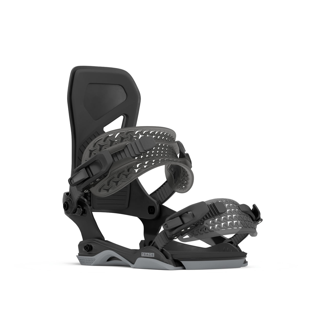 Rome Trace Aw Snowboard Bindings 2026 snowboard binding -- top view showing highback and strap detail at Willis Ski and