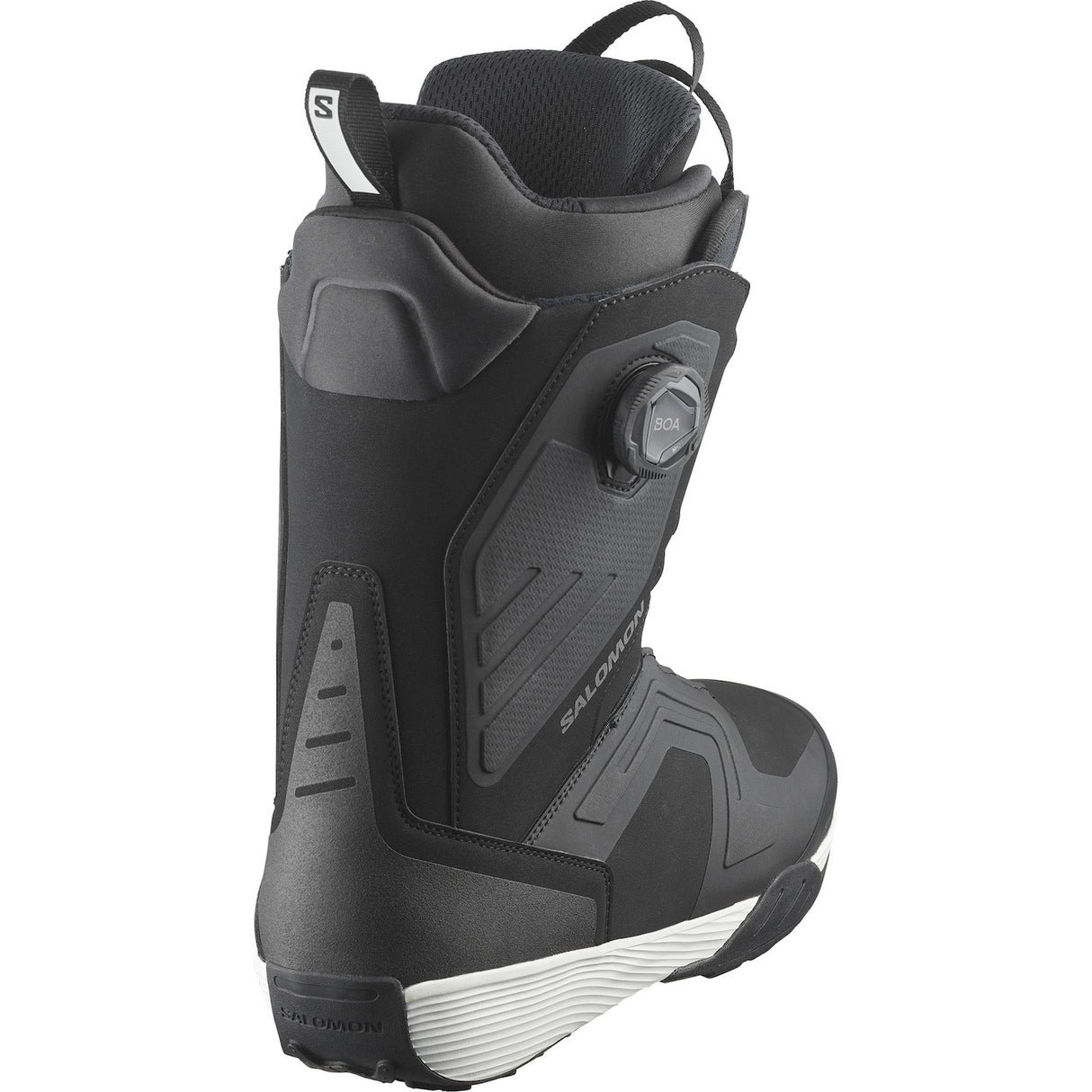 Salomon Dialogue Lace Sj Boa Snowboard Boots snowboard boot -- Black White colorway liner detail showing heat-moldable