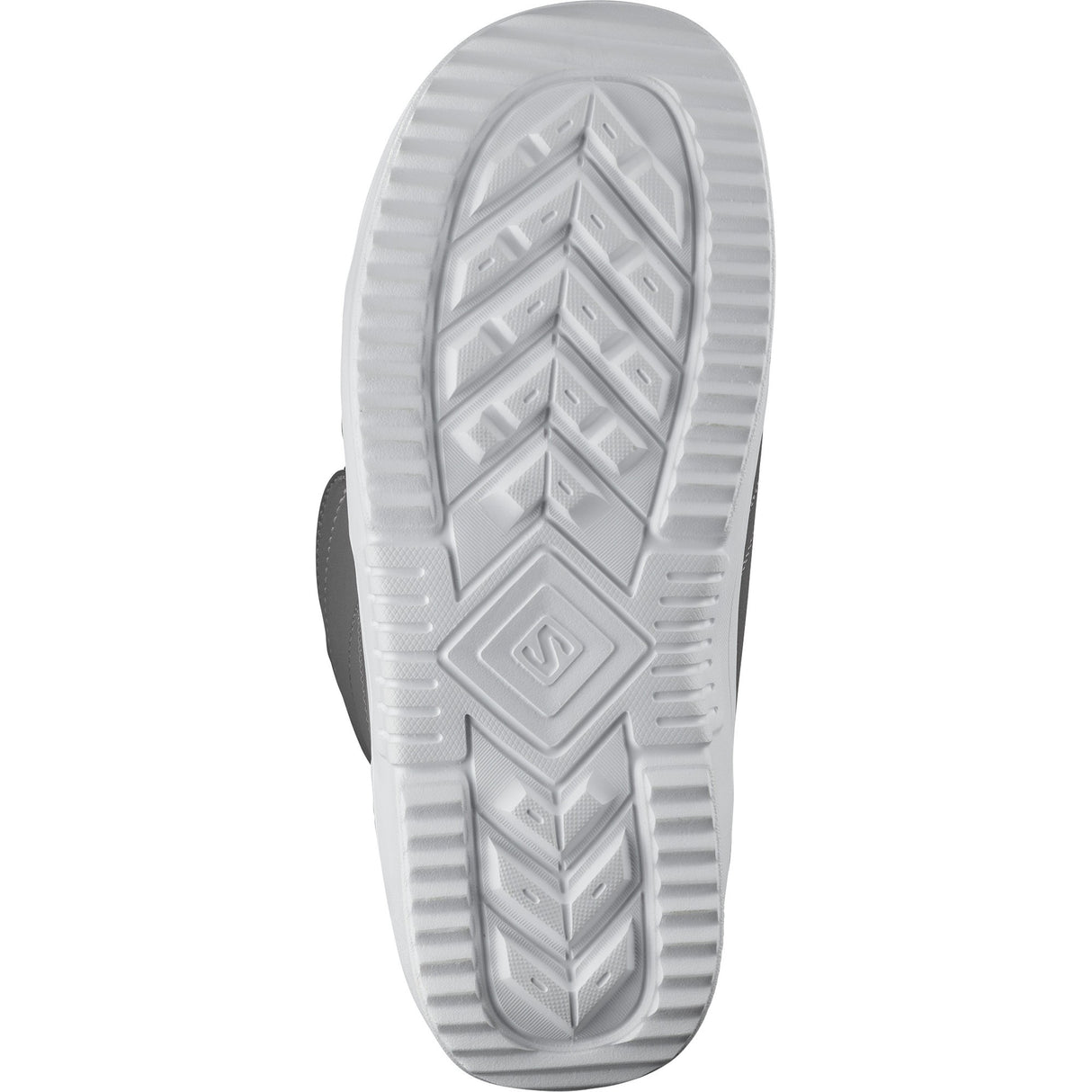 Salomon Faction Boa Snowboard Boots snowboard boot -- Gray Pewter 7 colorway outside profile showing lacing closure