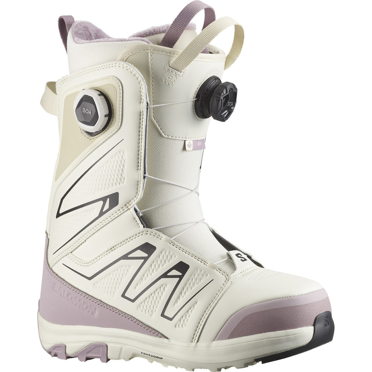 Salomon Ivy Boa Sj Boa Snowboard Boots 2026 snowboard boot -- outside profile view at Willis Ski and Board Pittsburgh