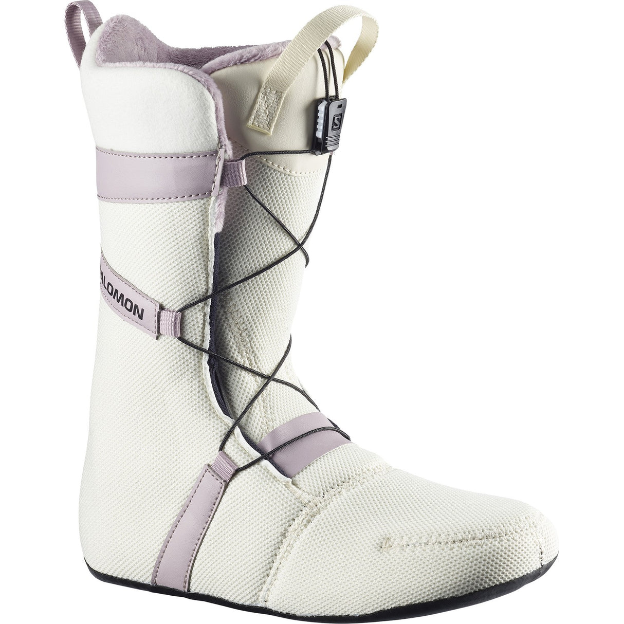Salomon Ivy Boa Sj Boa Snowboard Boots 2026 snowboard boot -- Icicle Nirvanna 7 colorway outside profile showing lacing