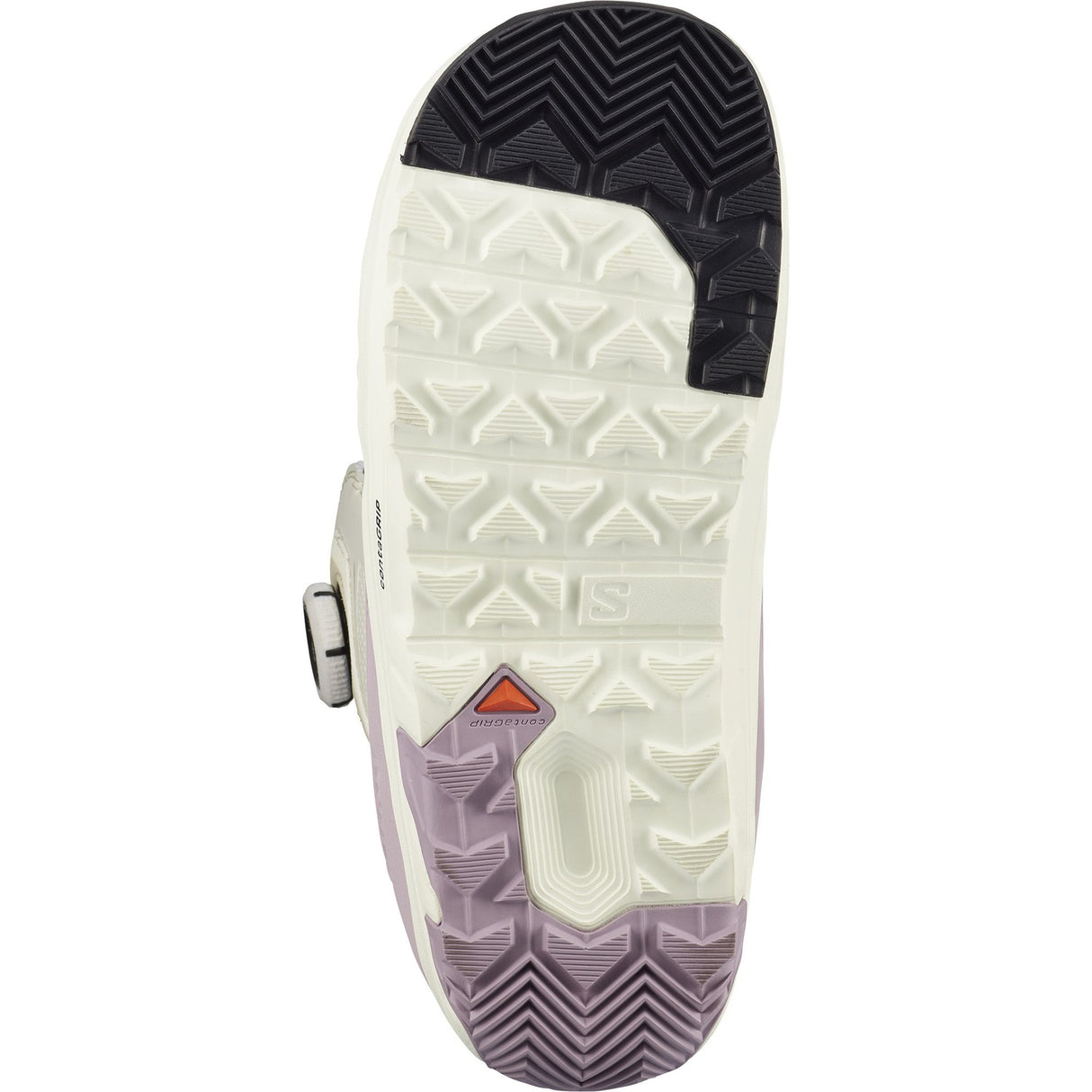 Salomon Ivy Boa Sj Boa Snowboard Boots 2026 snowboard boot -- Icicle Nirvanna 8 colorway outside profile showing lacing