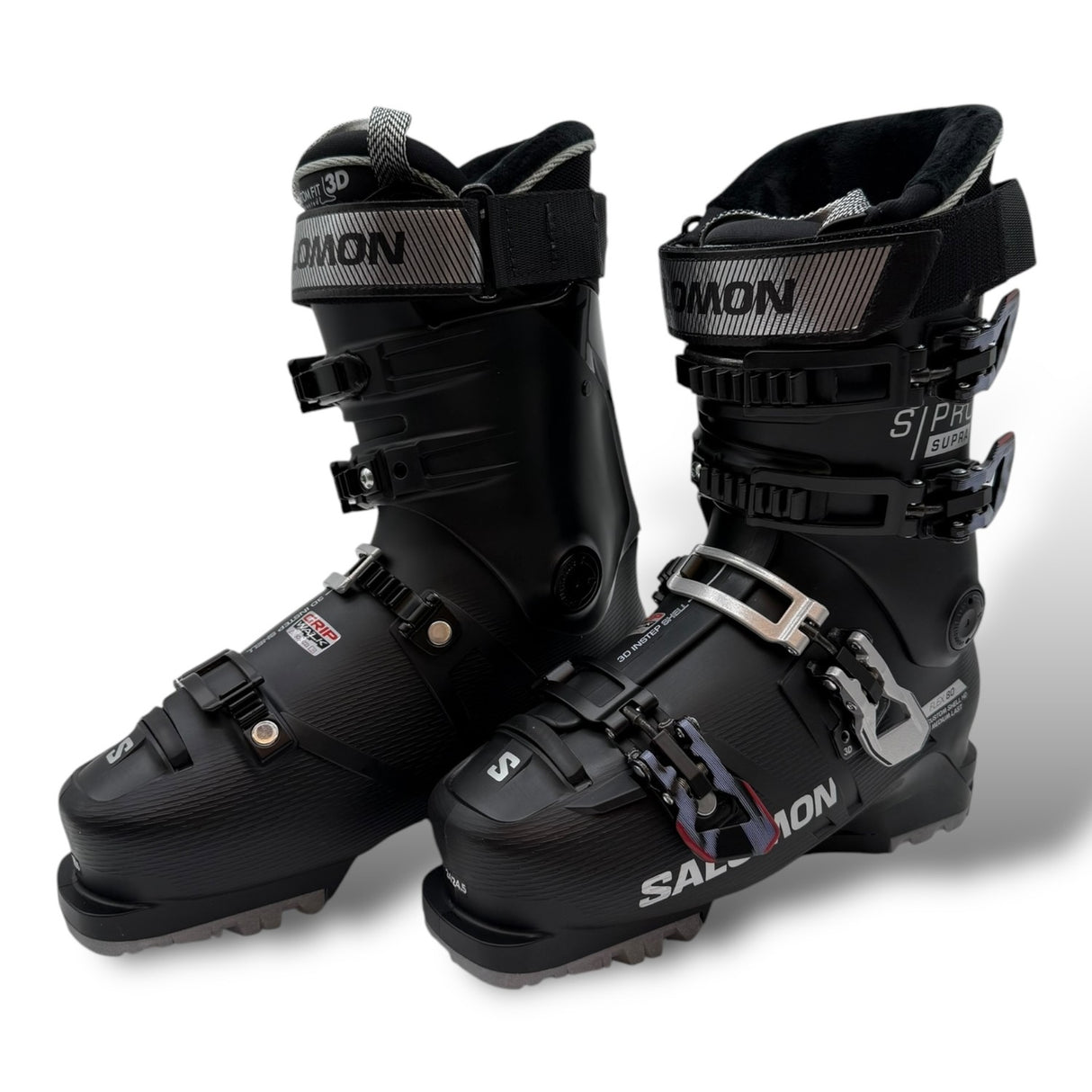 Salomon S Pro Supra 80 W Gw Boots product -- Blk Sil Lav colorway alternate angle