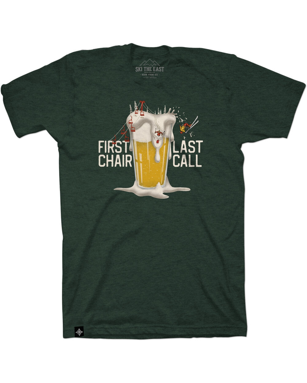 Ski The East First Chair Last Call Tee Shirt 2026 all-mountain ski -- top sheet graphic at Willis Ski and Board Pittsburgh