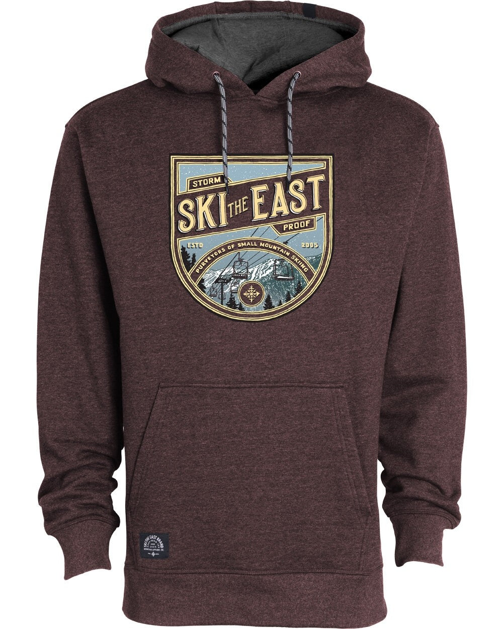 Ski The East Wild Peaks Pullover Hoodie all-mountain ski -- top sheet graphic at Willis Ski and Board Pittsburgh