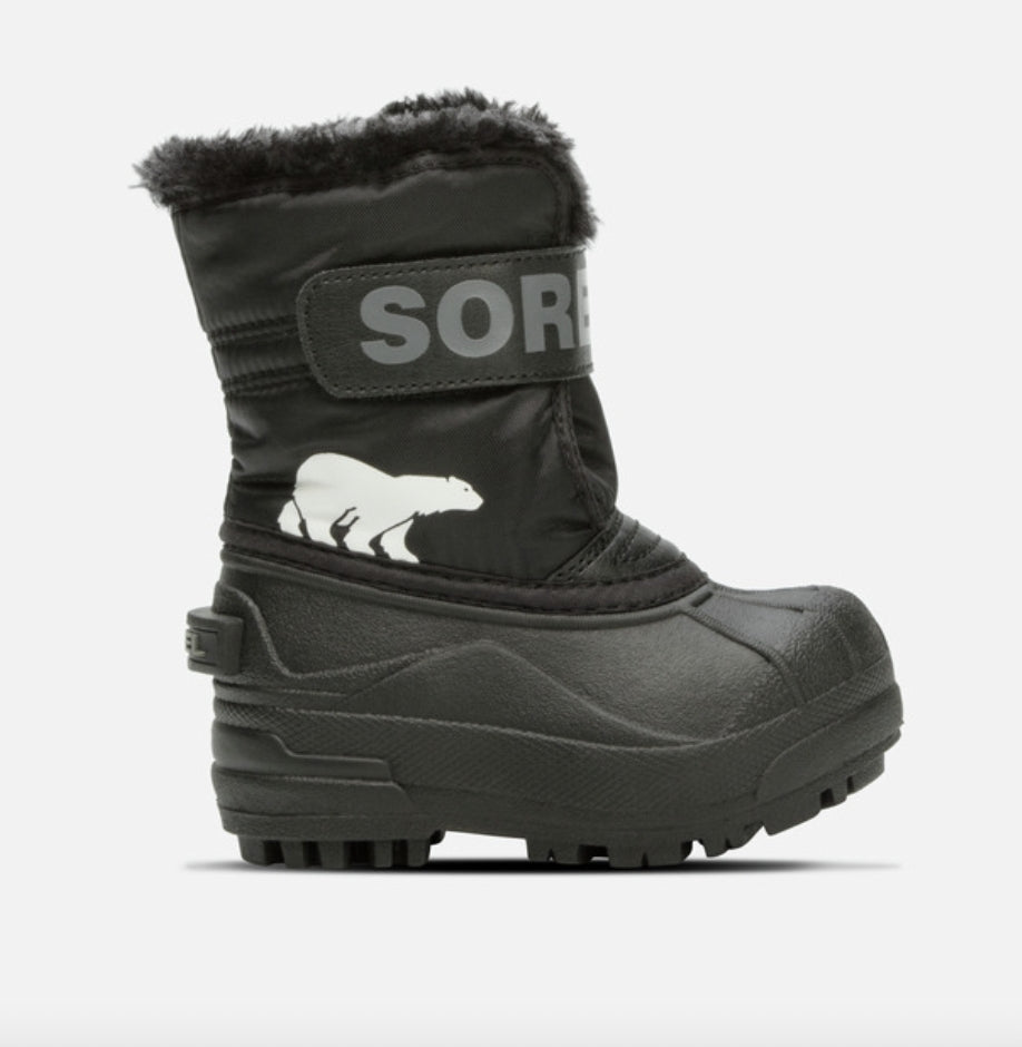 Sorel Childrens Snow Commander after ski -- top sheet graphic at Willis Ski and Board Pittsburgh