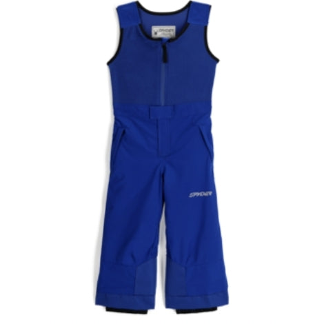 Spyder Expedtition Bib Pant Toddler ski pant -- front view on model showing insulated ski pant at Willis Ski and Board
