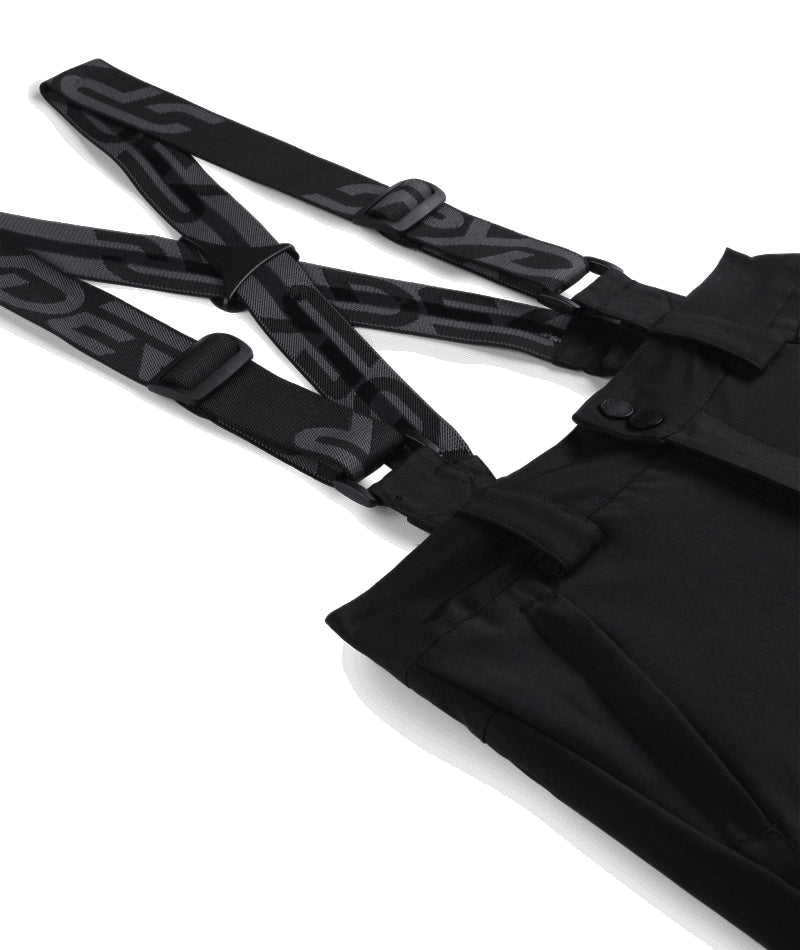 Spyder Propulsion Junior Pant ski pant -- Black colorway waistband and suspender detail