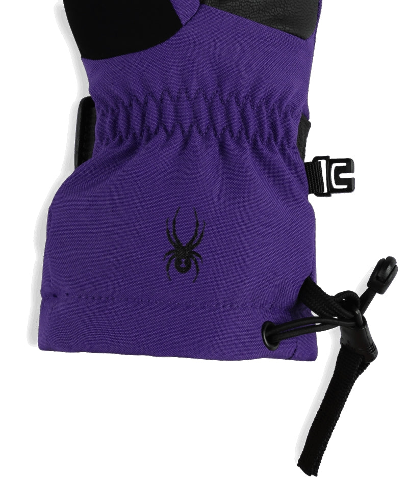 Spyder Synthesis Junior Glove glove -- Purple Flash colorway palm view