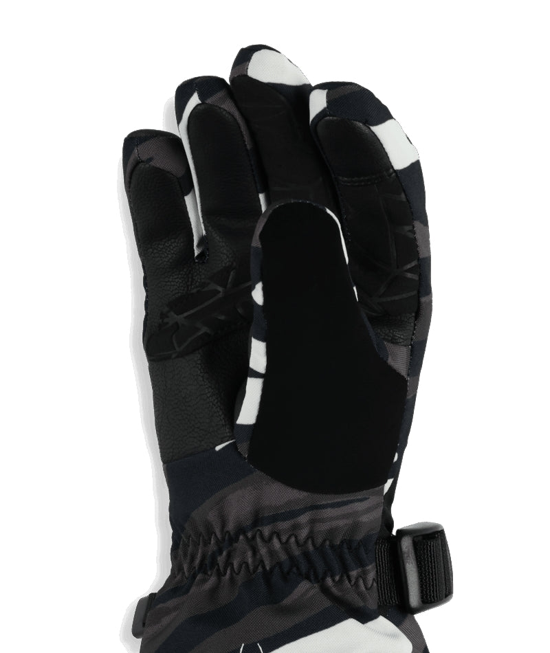 Spyder Synthesis Junior Glove glove -- Tiger Polar colorway palm view