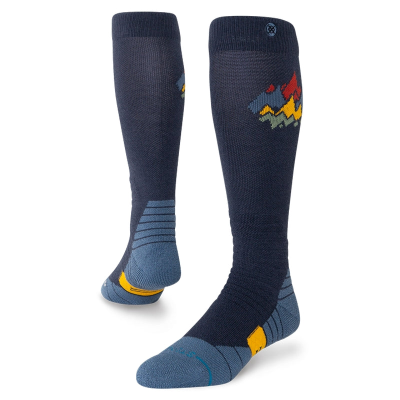 Stance Peaks Mid Mens Sock 2026 sock -- product view showing sock construction at Willis Ski and Board Pittsburgh