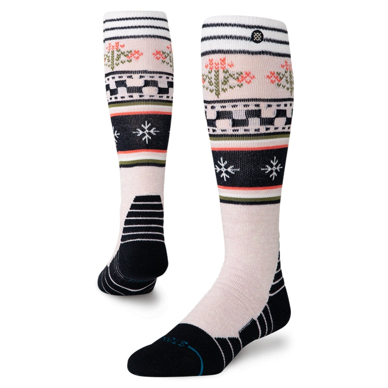 Stance Winter Bloom Womens Sock 2026 sock -- product view showing sock construction