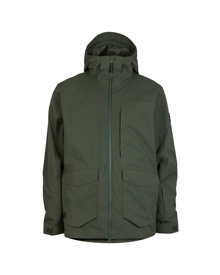 Xtm Ridge Line Mens Jacket 2026 ski jacket -- front view on model showing insulated shell and hood at Willis Ski and Board