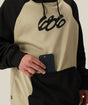 686 Bonded Fleece Mens Hoody 2026 mid layer -- Sage Colorblock colorway front view on model