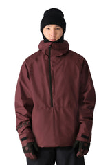 686 Gore Tex Fragment Shell Mens Jacket ski jacket -- front view on model showing insulated shell and hood at Willis Ski and