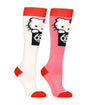 686 Hello Kitty 2 Pack Womens Socks 2026 sock -- White Geranium Lg colorway product view size selector XL