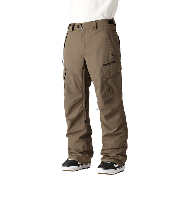 686 Smarty Cargo Mens Pant ski pant -- front view on model showing insulated ski pant at Willis Ski and Board Pittsburgh