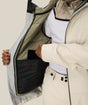 686 Smarty Rodeo Mens Jacket 2026 ski jacket -- Limestone colorway outside profile showing zippered pockets and seams