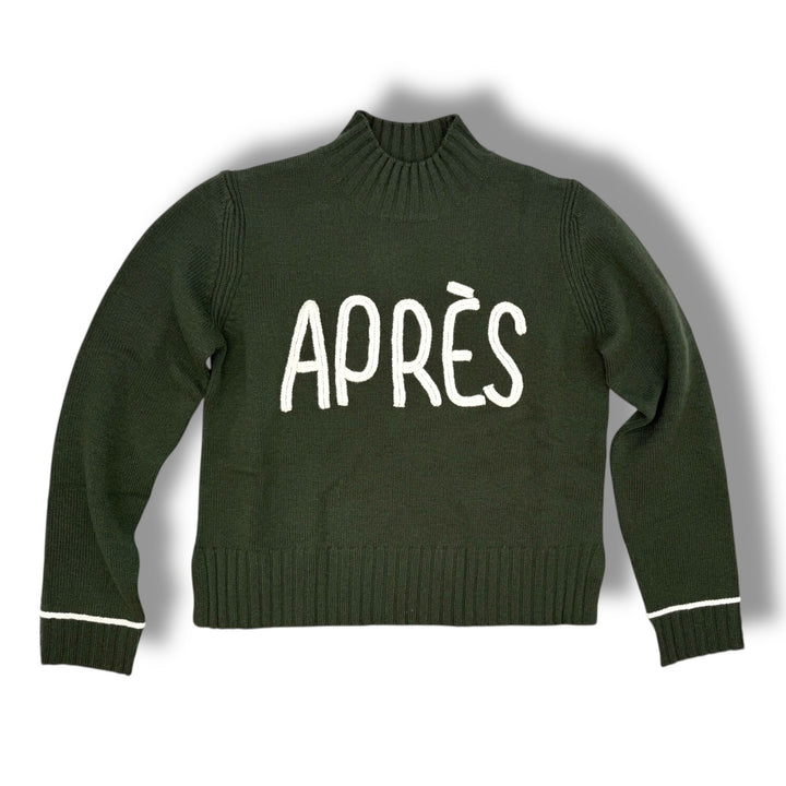 This is an image of Alashan Apres Mock Neck Womens Sweater