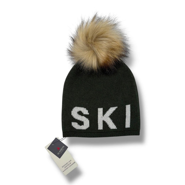 This is an image of Alashan Ski Pom Pom Hat