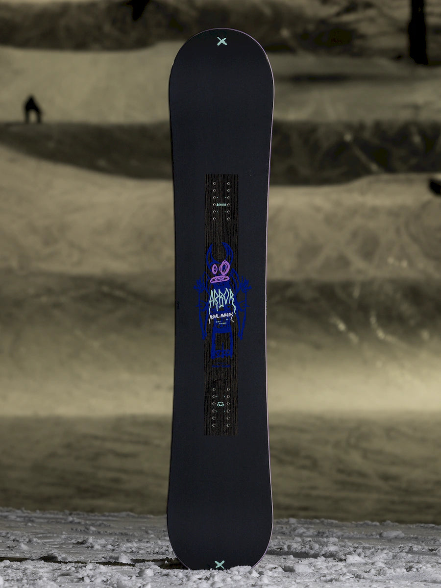 Arbor Metal Machine Snowboard 2026 With Rome United Bindings