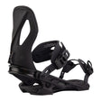 Arbor Cypress Snowboard Bindings snowboard binding -- Blackblack Med colorway top view showing highback and straps