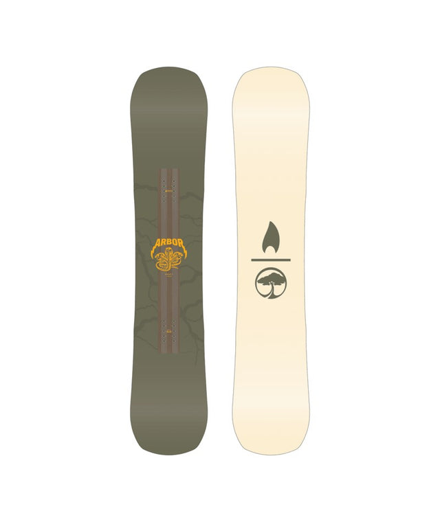 Arbor Draft Snowboard 2026 all-mountain snowboard -- top sheet graphic at Willis Ski and Board Pittsburgh