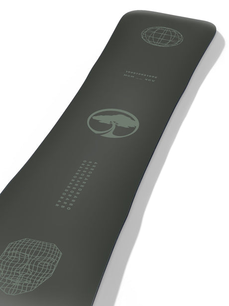 Arbor Formula Decon Snowboard 2026 alpine binding -- Wide colorway heel piece detail